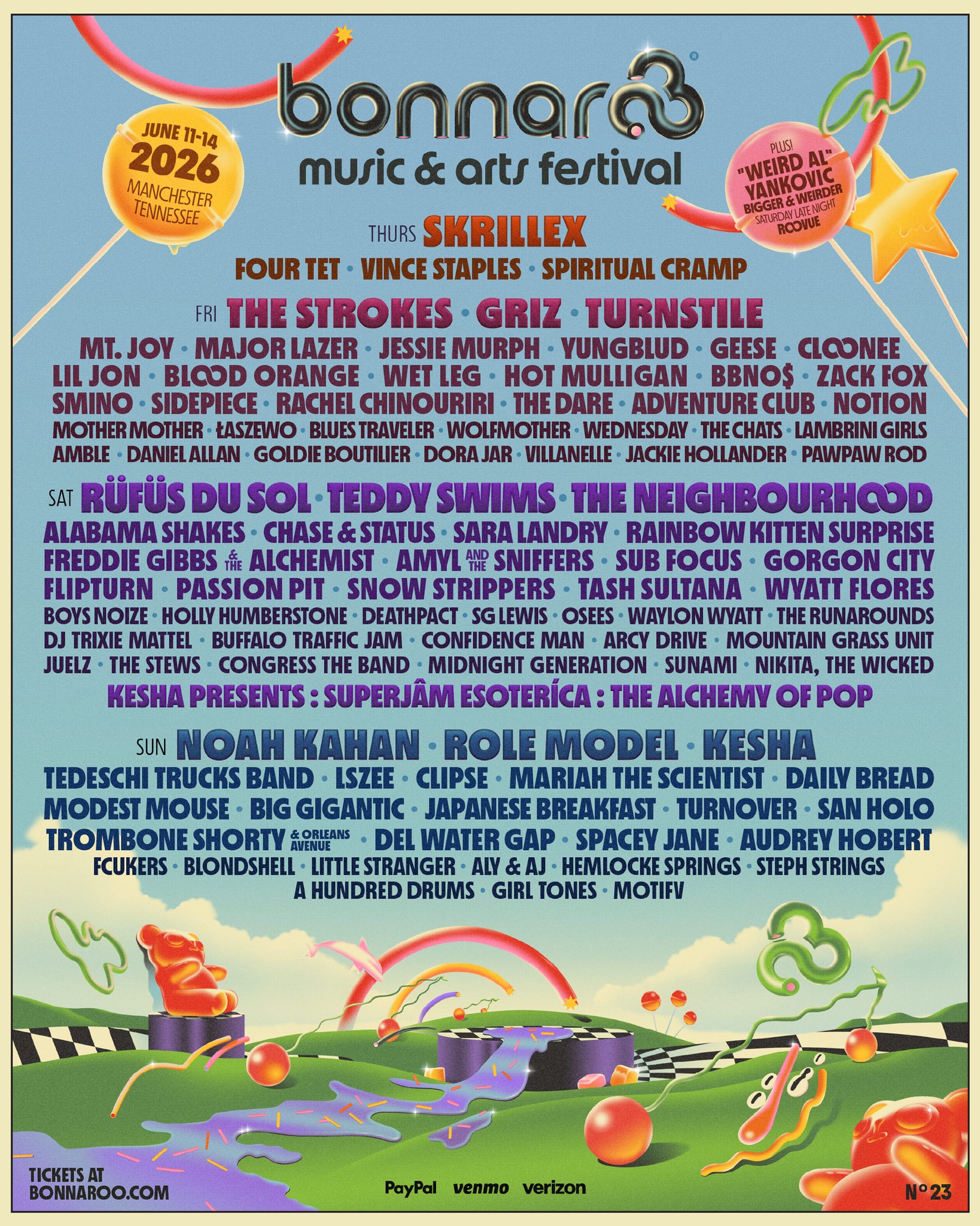 Weird Al Yankovic Tour Poster 2026